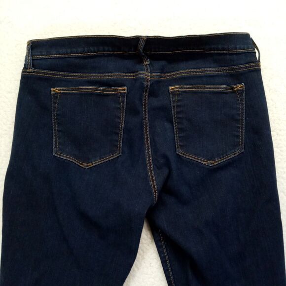 Gap‎ 1969 Jeans Womens 33R Legging Jean Stretch Denim Cotton Blend Blue Dark - Picture 4 of 13